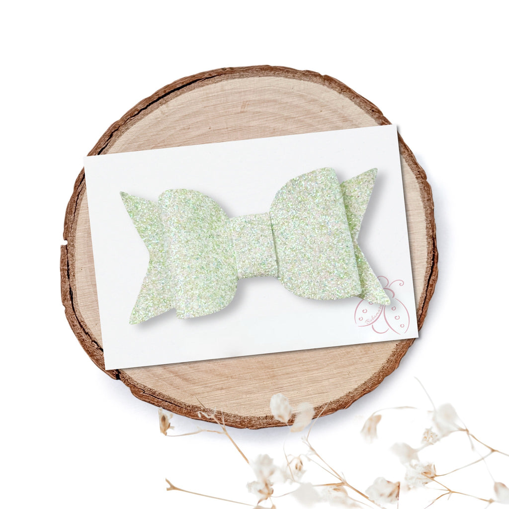 Špangica s Pentljico - Eva - pastel mini glitter (več barv)
