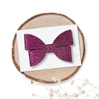 Špangica s Pentljico – Gloria – mini glitter (več barv)