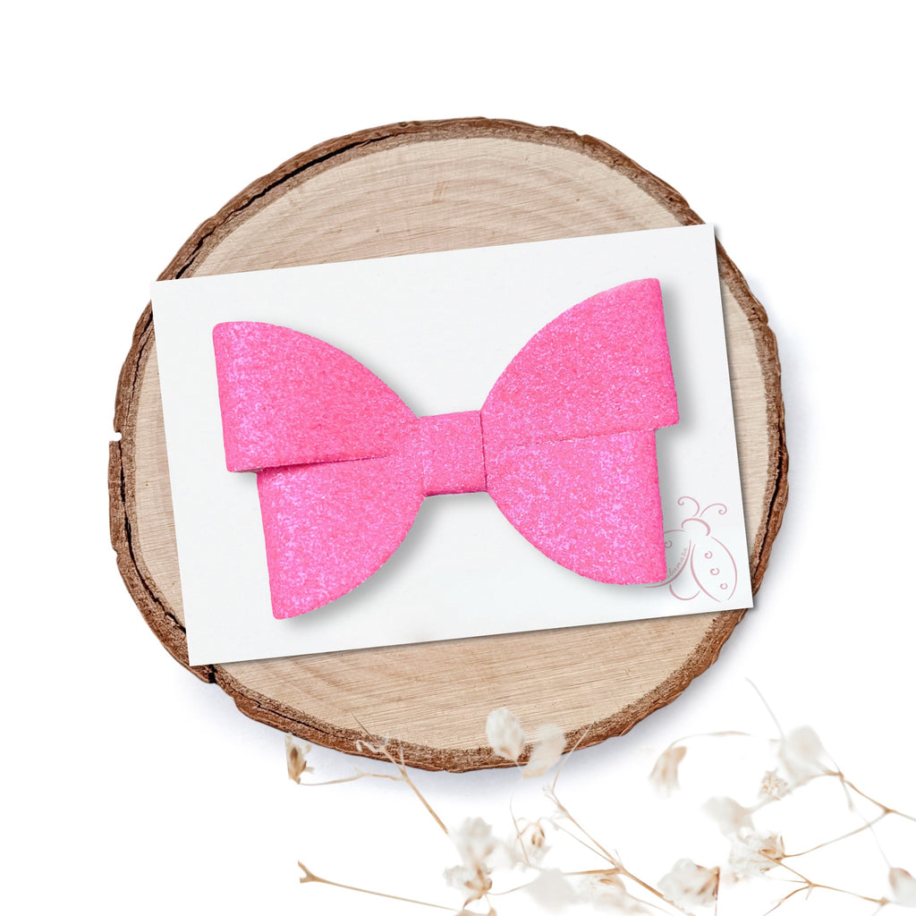 Špangica s Pentljico – Gloria – mini glitter (več barv)