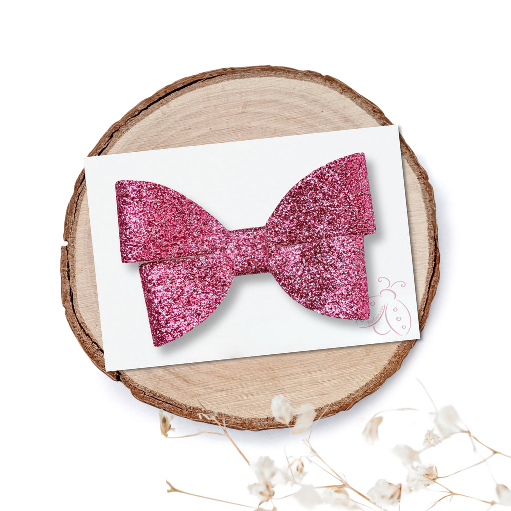 Špangica s Pentljico – Gloria – mini glitter (več barv)