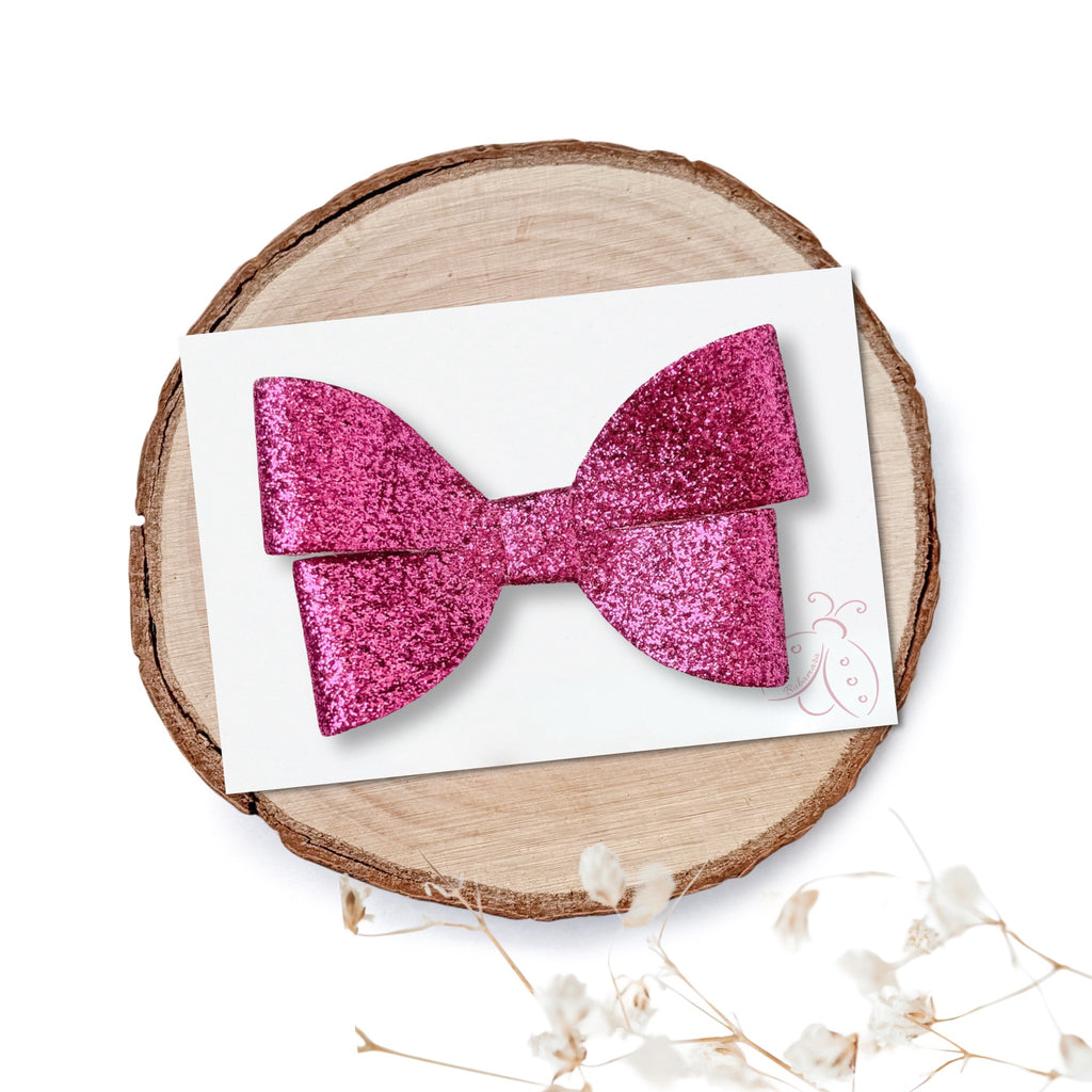 Špangica s Pentljico – Gloria – mini glitter (več barv)