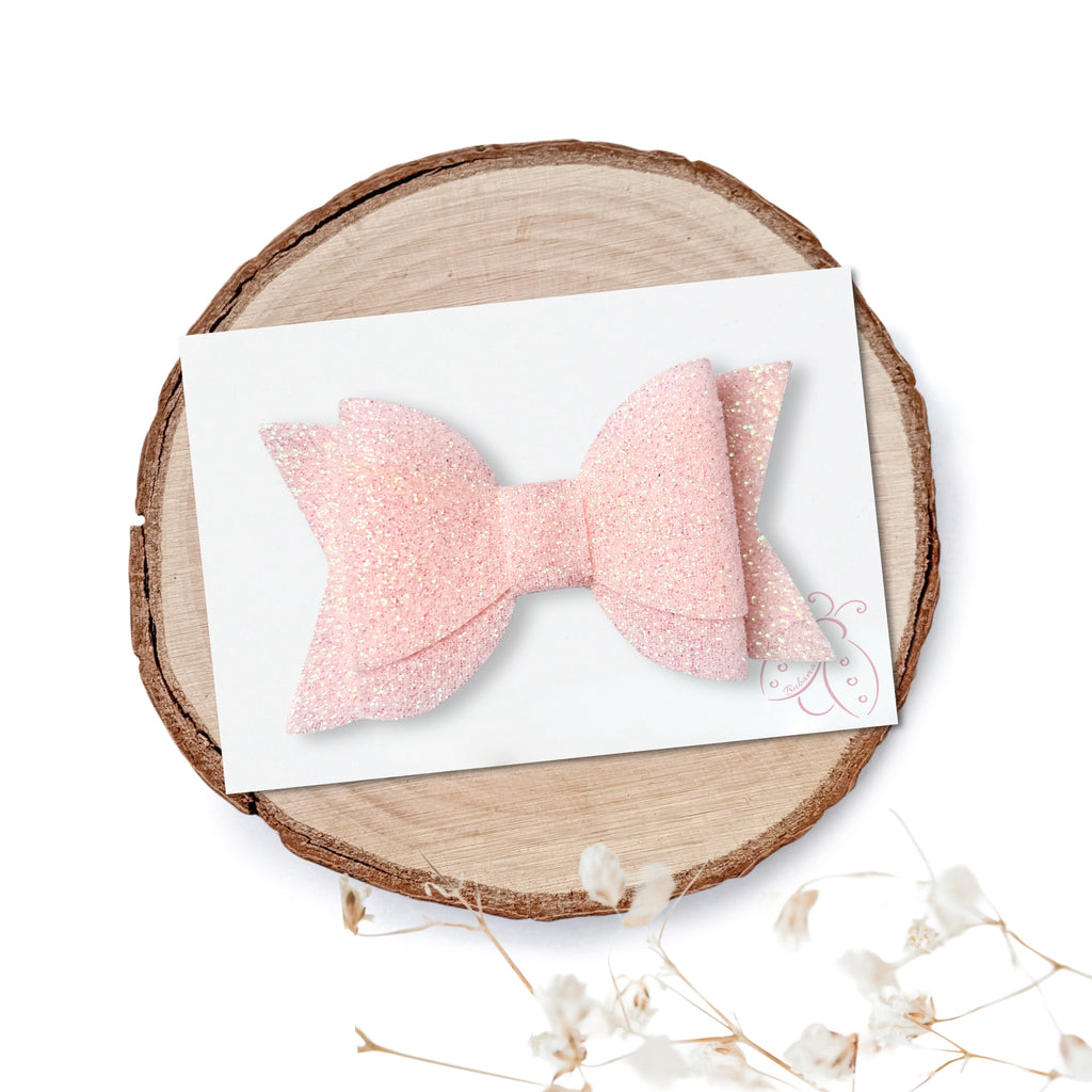 Špangica s Pentljico - Sia - pastel mini glitter (več barv)