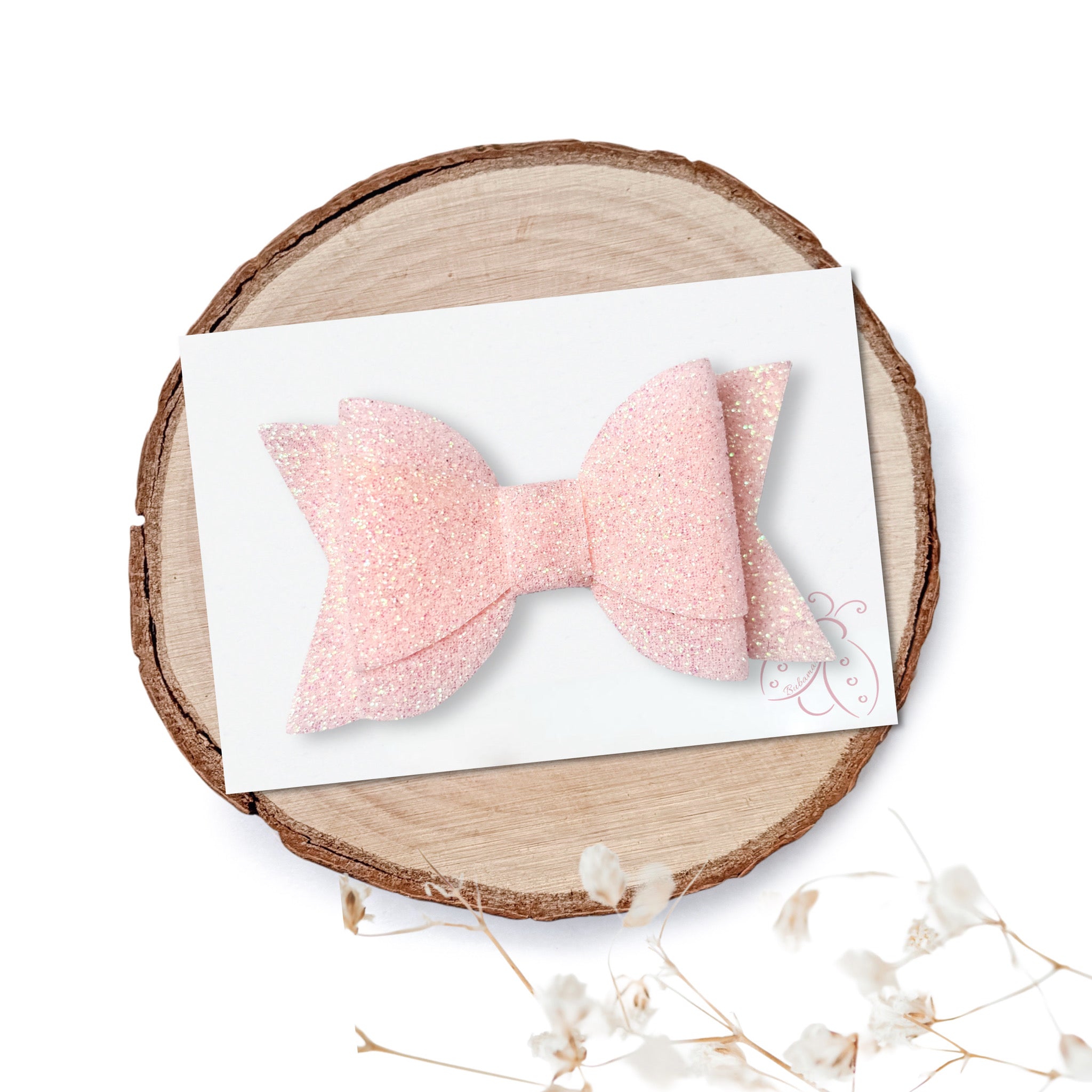 Špangica s Pentljico - Sia - pastel mini glitter (več barv)