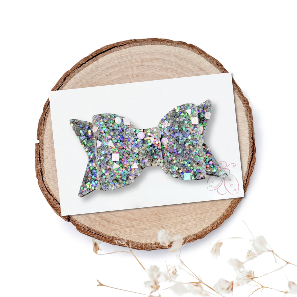 Špangica s Pentljico - Eva - chunky glitter (več barv)