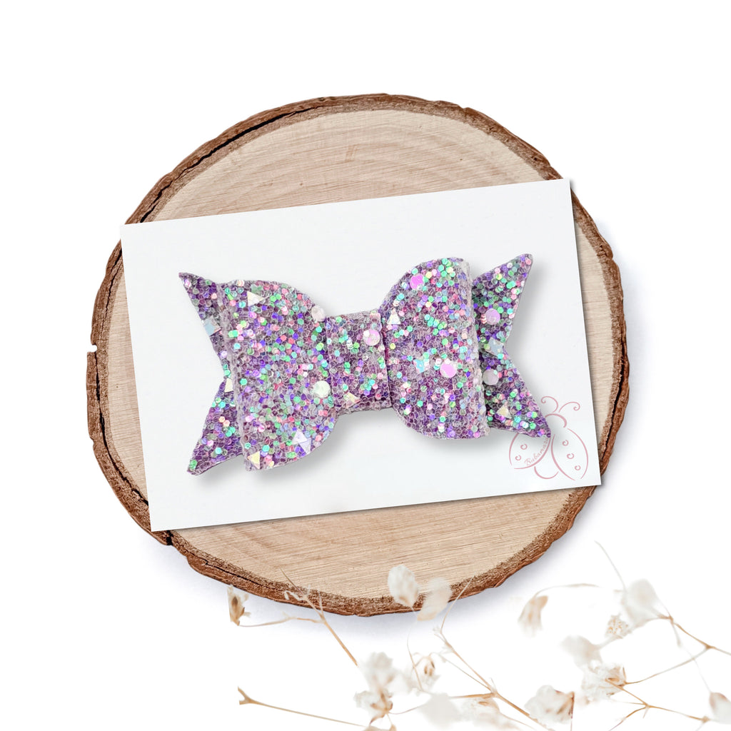 Špangica s Pentljico - Eva - chunky glitter (več barv)