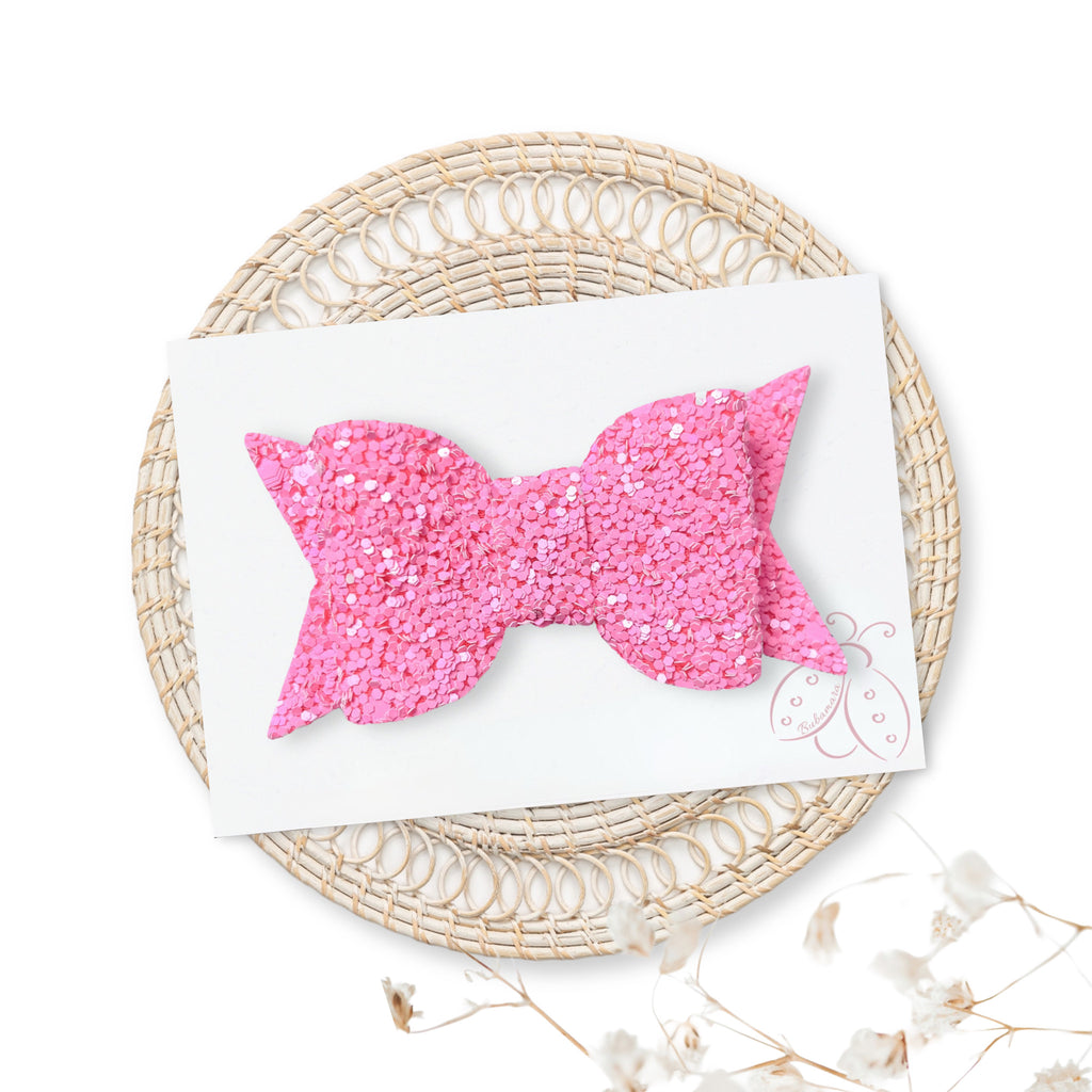 Špangica s Pentljico - Eva - spring glitter (več barv)