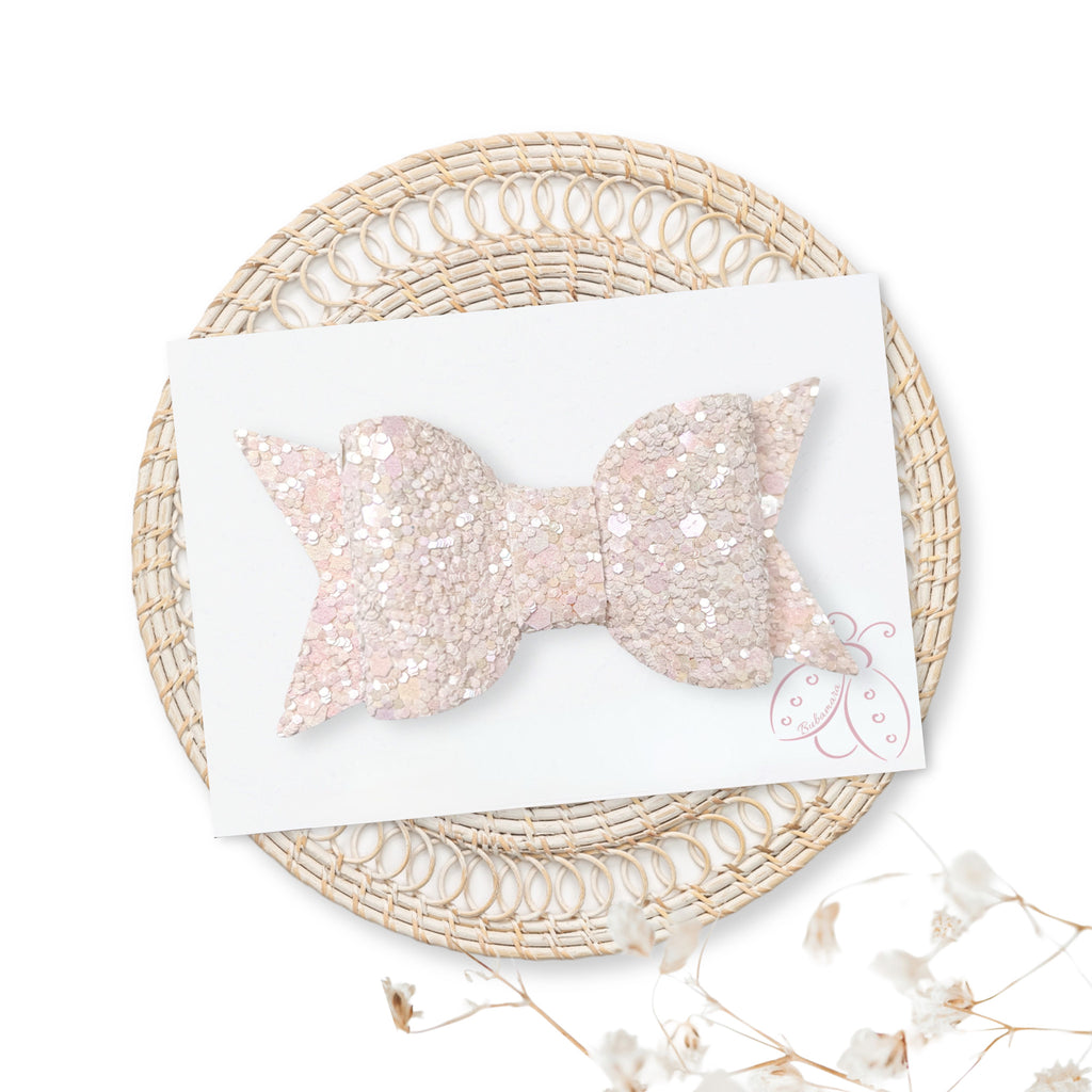 Špangica s Pentljico - Eva - spring glitter (več barv)
