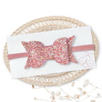 Naglavni Trakec s Pentljico - Eva - spring glitter (več barv)