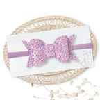 Naglavni Trakec s Pentljico - Eva - spring glitter (več barv)