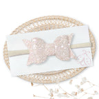 Naglavni Trakec s Pentljico - Eva - spring glitter (več barv)