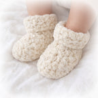 Kvačkani Copatki Za Dojenčke – Soft Cloud – bela