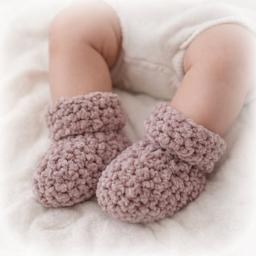 Kvačkani Copatki Za Dojenčke – Soft Cloud – rjava