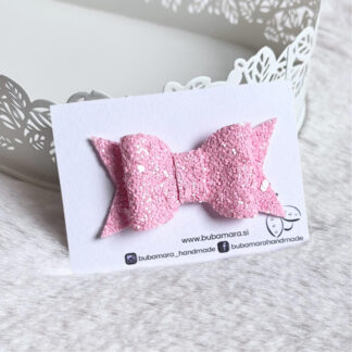 Špangica s Pentljico - Eva - spring glitter (več barv)