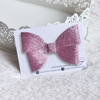 Špangica s Pentljico - Gloria - mini glitter (več barv)