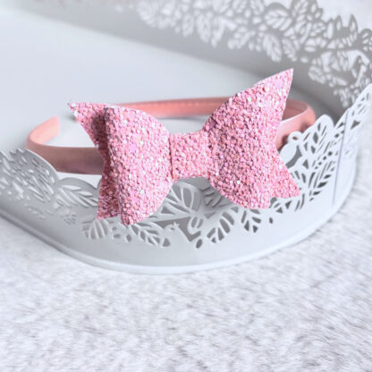 Obroč s Pentljico - Mia - spring glitter (več barv)