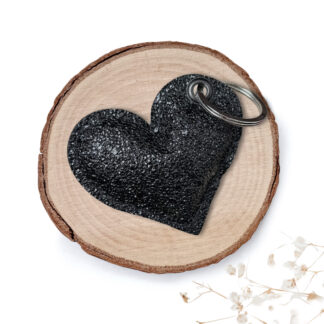 Obesek Srček - Shiny - črna